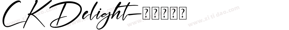 CK Delight字体转换
